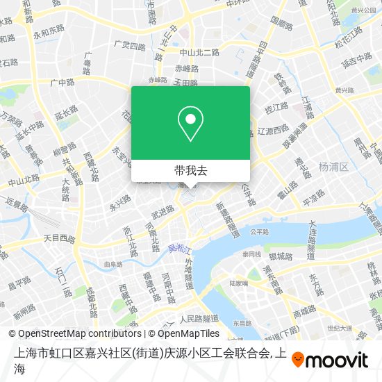 上海市虹口区嘉兴社区(街道)庆源小区工会联合会地图