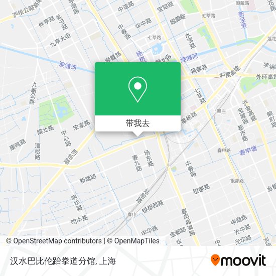 汉水巴比伦跆拳道分馆地图