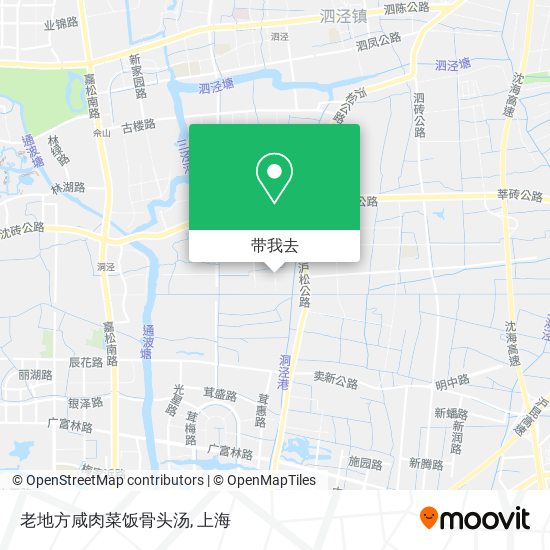 老地方咸肉菜饭骨头汤地图