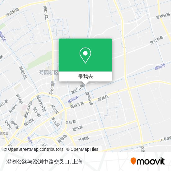 澄浏公路与澄浏中路交叉口地图