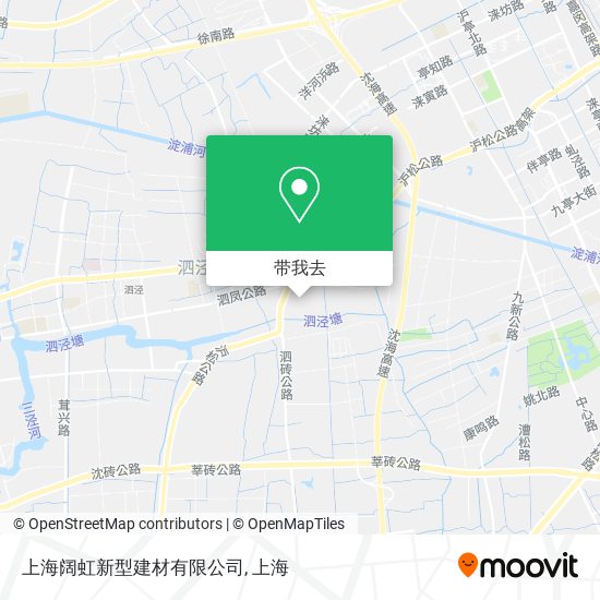 上海阔虹新型建材有限公司地图