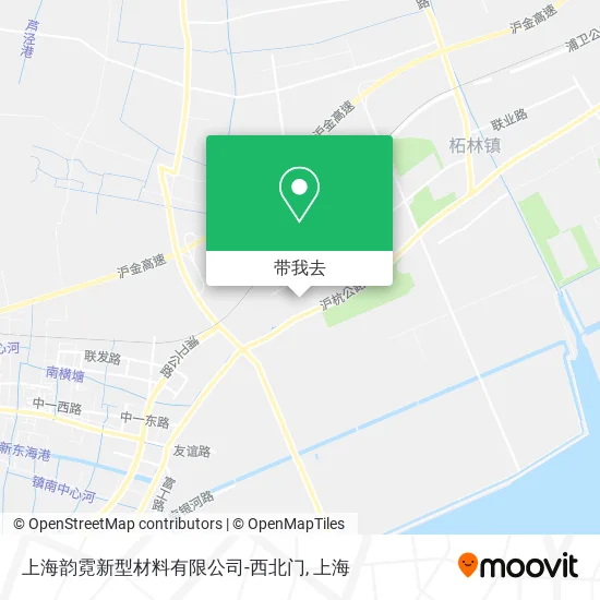上海韵霓新型材料有限公司-西北门地图