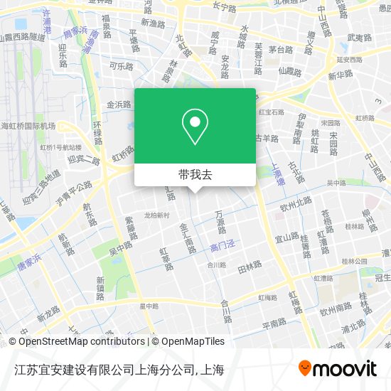 江苏宜安建设有限公司上海分公司地图