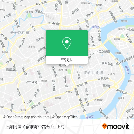 上海闲屋民宿淮海中路分店地图