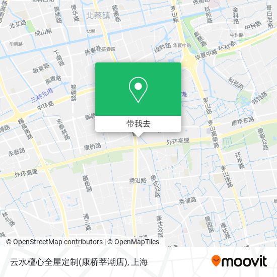 云水檀心全屋定制(康桥莘潮店)地图
