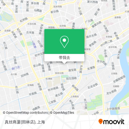 真丝商厦(田林店)地图