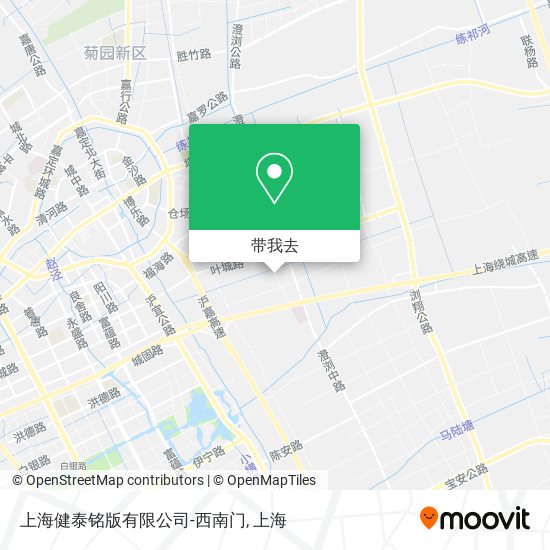 上海健泰铭版有限公司-西南门地图