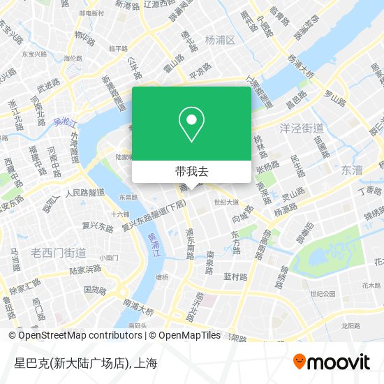 星巴克(新大陆广场店)地图