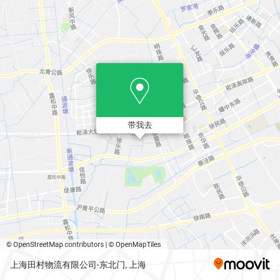 上海田村物流有限公司-东北门地图