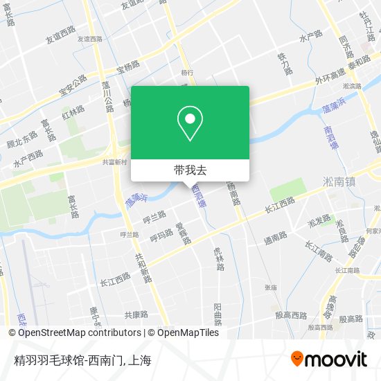 精羽羽毛球馆-西南门地图