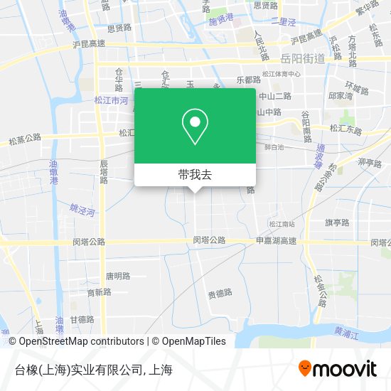 台橡(上海)实业有限公司地图