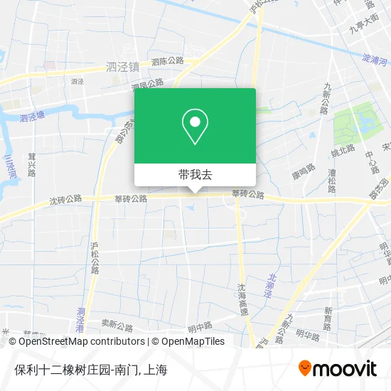 保利十二橡树庄园-南门地图
