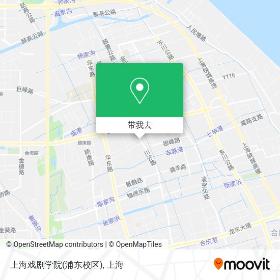 上海戏剧学院(浦东校区)地图