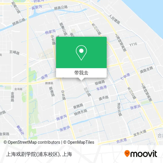 上海戏剧学院(浦东校区)地图