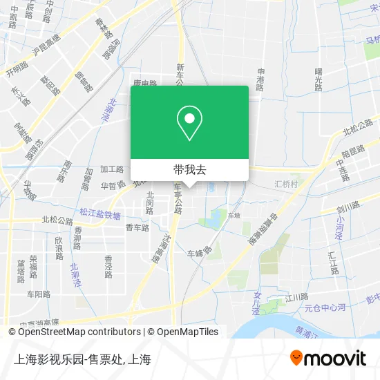 上海影视乐园-售票处地图