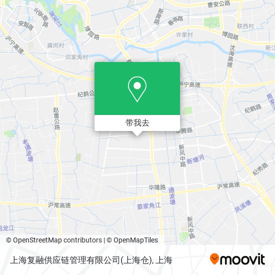 上海复融供应链管理有限公司(上海仓)地图