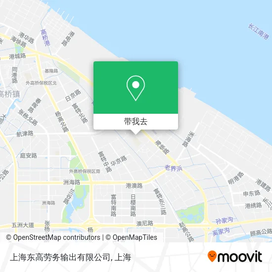 上海东高劳务输出有限公司地图
