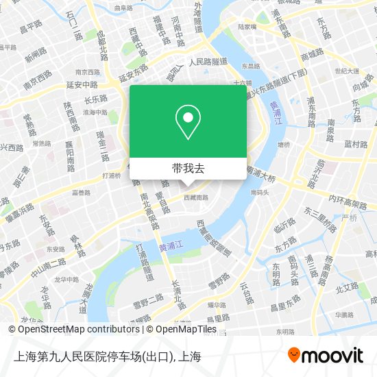上海第九人民医院停车场(出口)地图