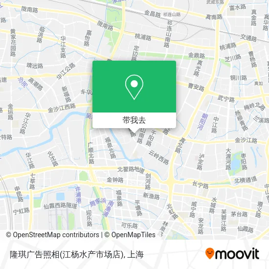 隆琪广告照相(江杨水产市场店)地图