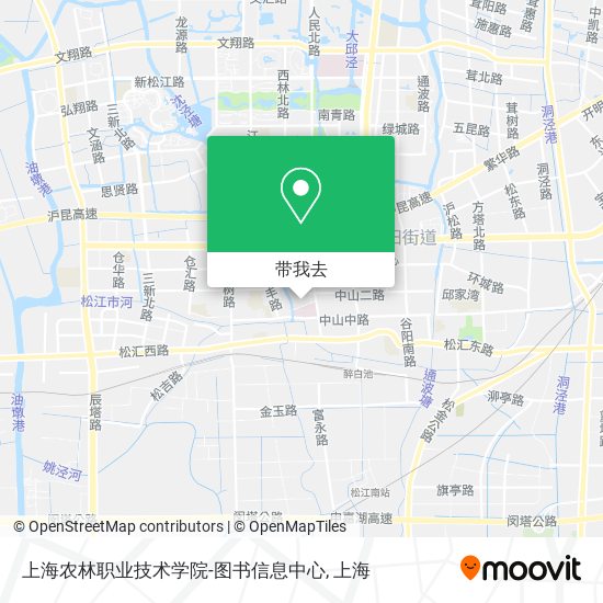 上海农林职业技术学院-图书信息中心地图