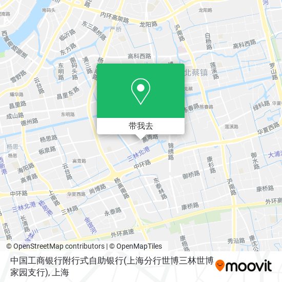 中国工商银行附行式自助银行(上海分行世博三林世博家园支行)地图