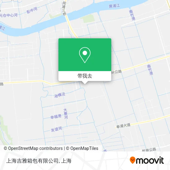 上海吉雅箱包有限公司地图