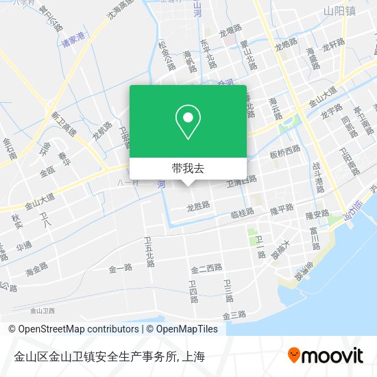 金山区金山卫镇安全生产事务所地图
