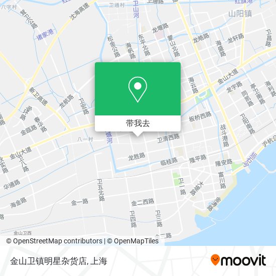 金山卫镇明星杂货店地图