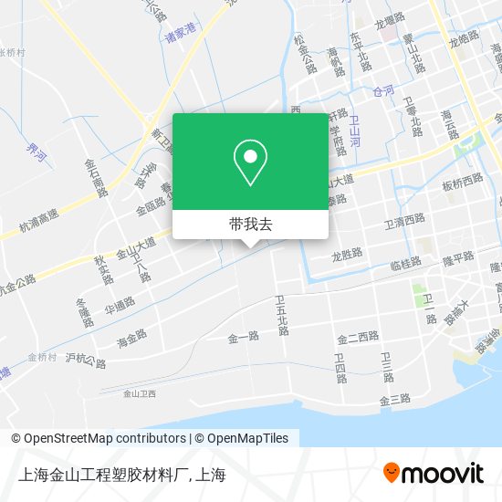 上海金山工程塑胶材料厂地图