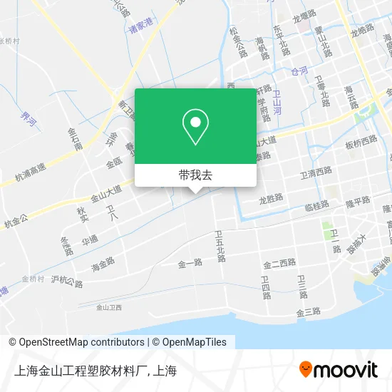 上海金山工程塑胶材料厂地图