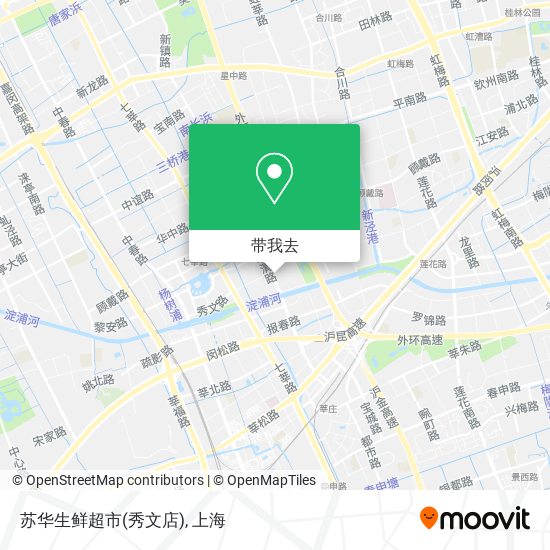 苏华生鲜超市(秀文店)地图