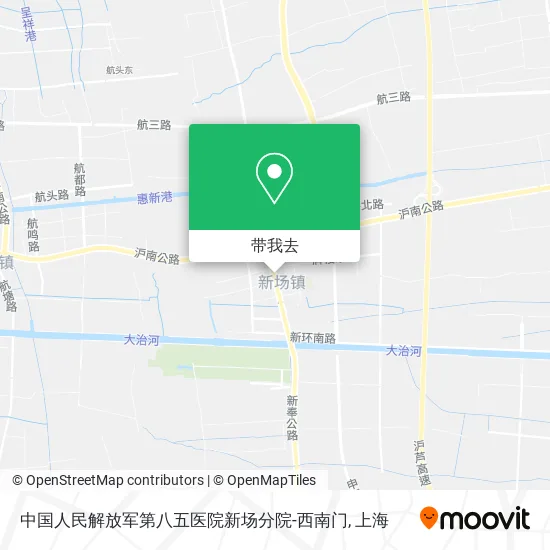 中国人民解放军第八五医院新场分院-西南门地图