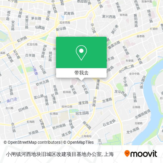 小闸镇河西地块旧城区改建项目基地办公室地图