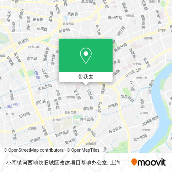 小闸镇河西地块旧城区改建项目基地办公室地图