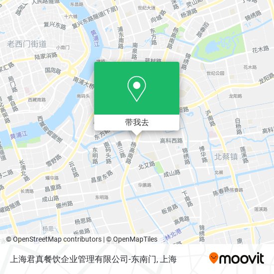 上海君真餐饮企业管理有限公司-东南门地图