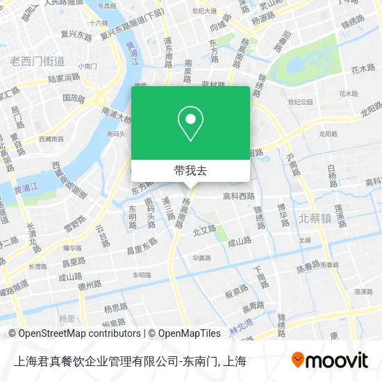 上海君真餐饮企业管理有限公司-东南门地图