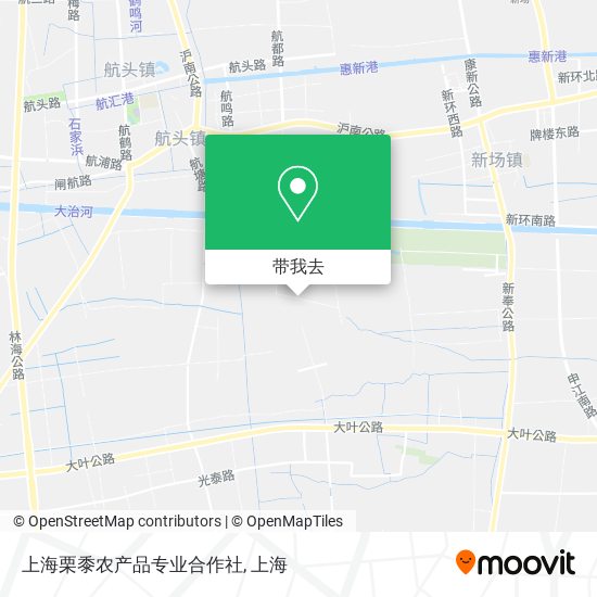 上海栗黍农产品专业合作社地图