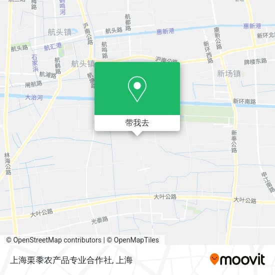 上海栗黍农产品专业合作社地图