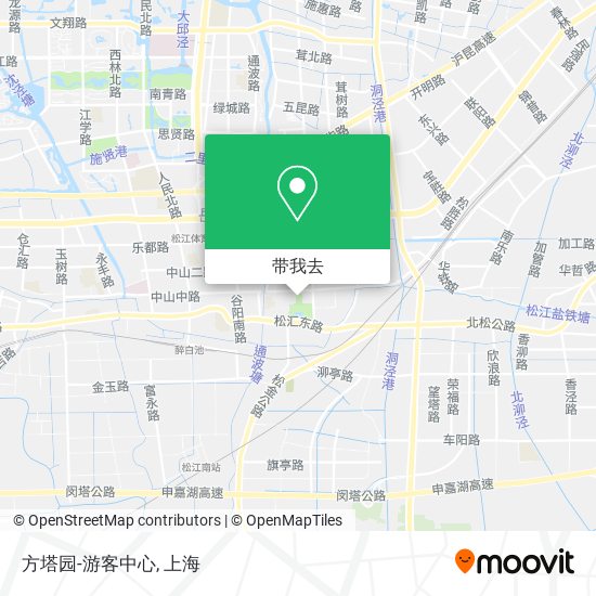 方塔园-游客中心地图