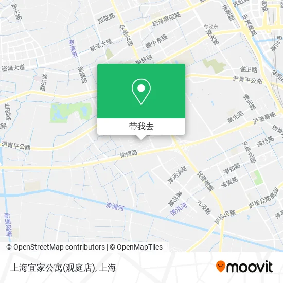 上海宜家公寓(观庭店)地图