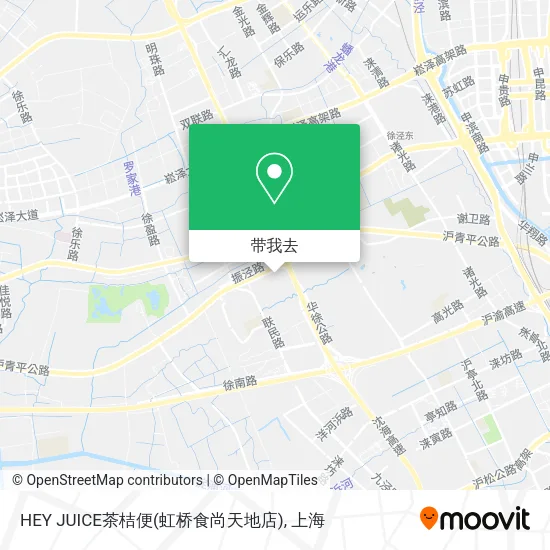 HEY JUICE茶桔便(虹桥食尚天地店)地图