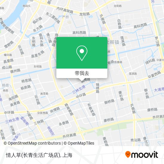 情人草(长青生活广场店)地图