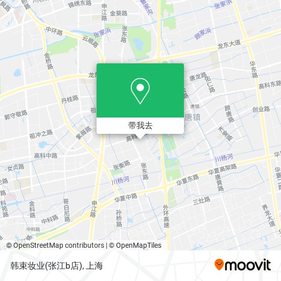 韩束妆业(张江b店)地图