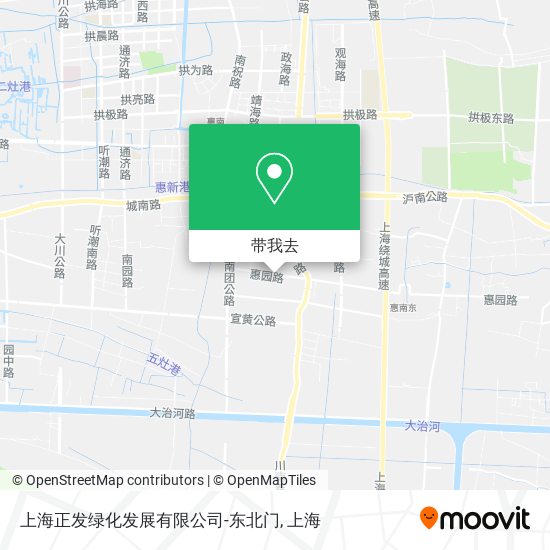 上海正发绿化发展有限公司-东北门地图