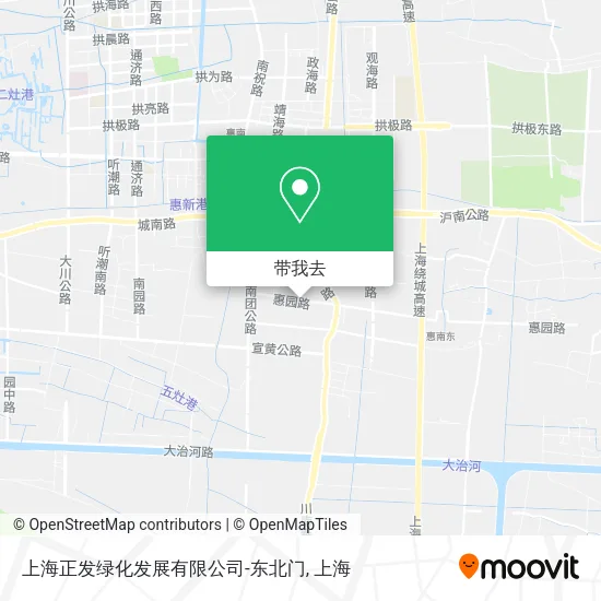 上海正发绿化发展有限公司-东北门地图