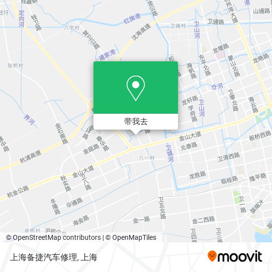上海备捷汽车修理地图