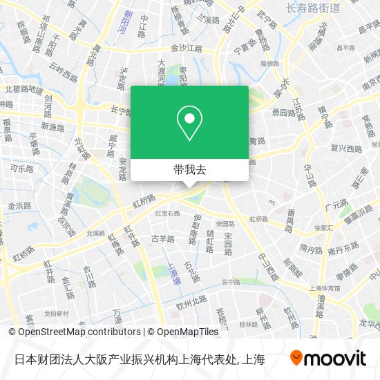 日本财团法人大阪产业振兴机构上海代表处地图