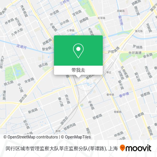 闵行区城市管理监察大队莘庄监察分队(莘谭路)地图