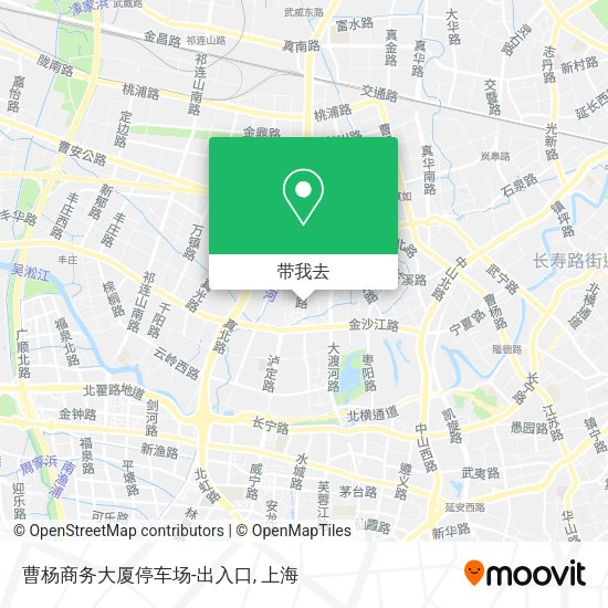 曹杨商务大厦停车场-出入口地图