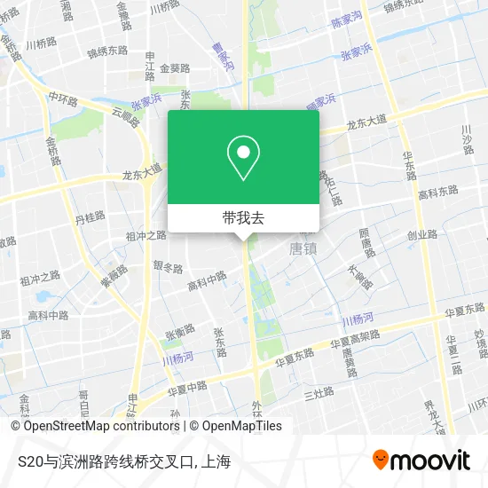 S20与滨洲路跨线桥交叉口地图
